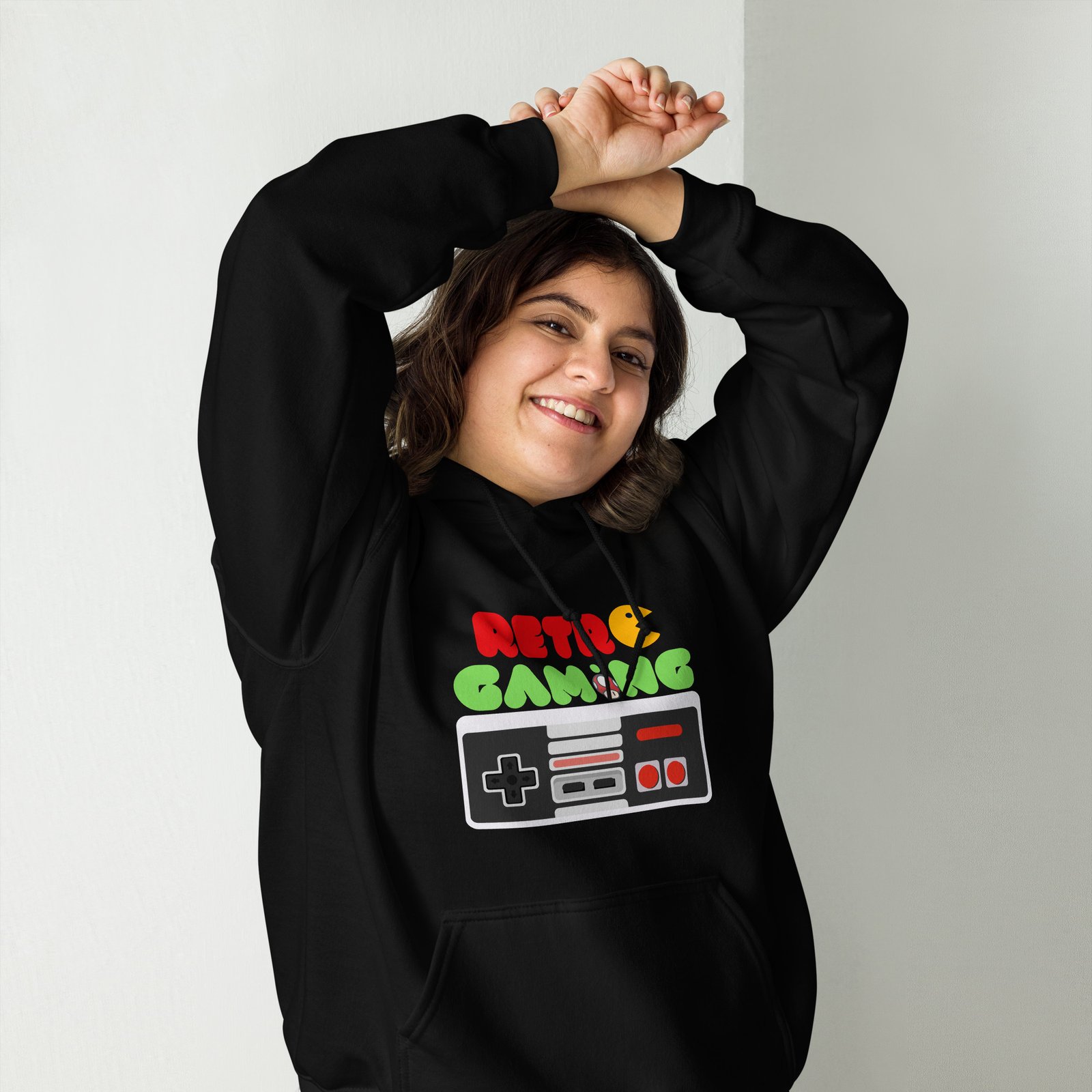 Sudadera unisex con capucha personalizada Retro Gamer 2