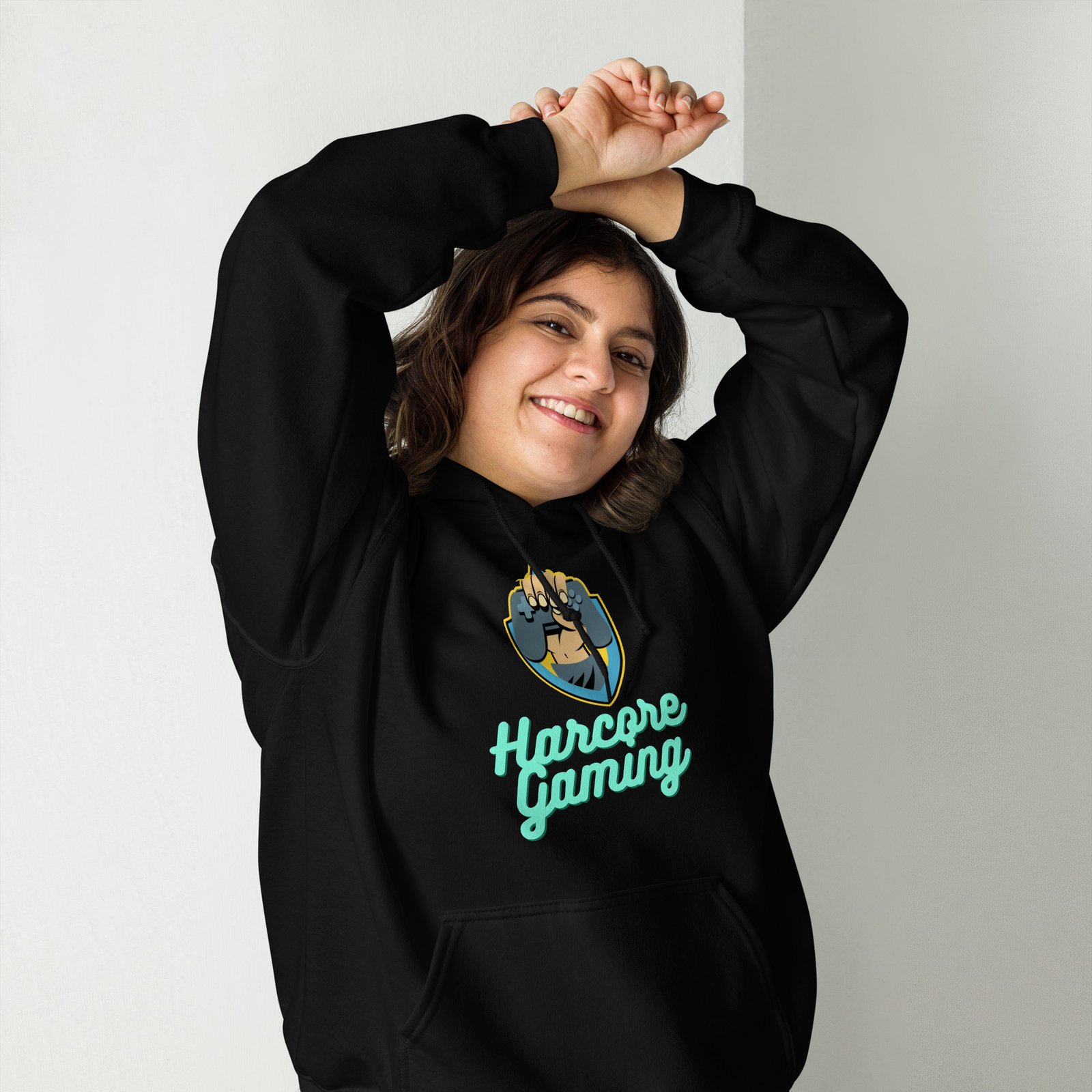 Sudadera con capucha unisex personalizada Harcore Gaming 2