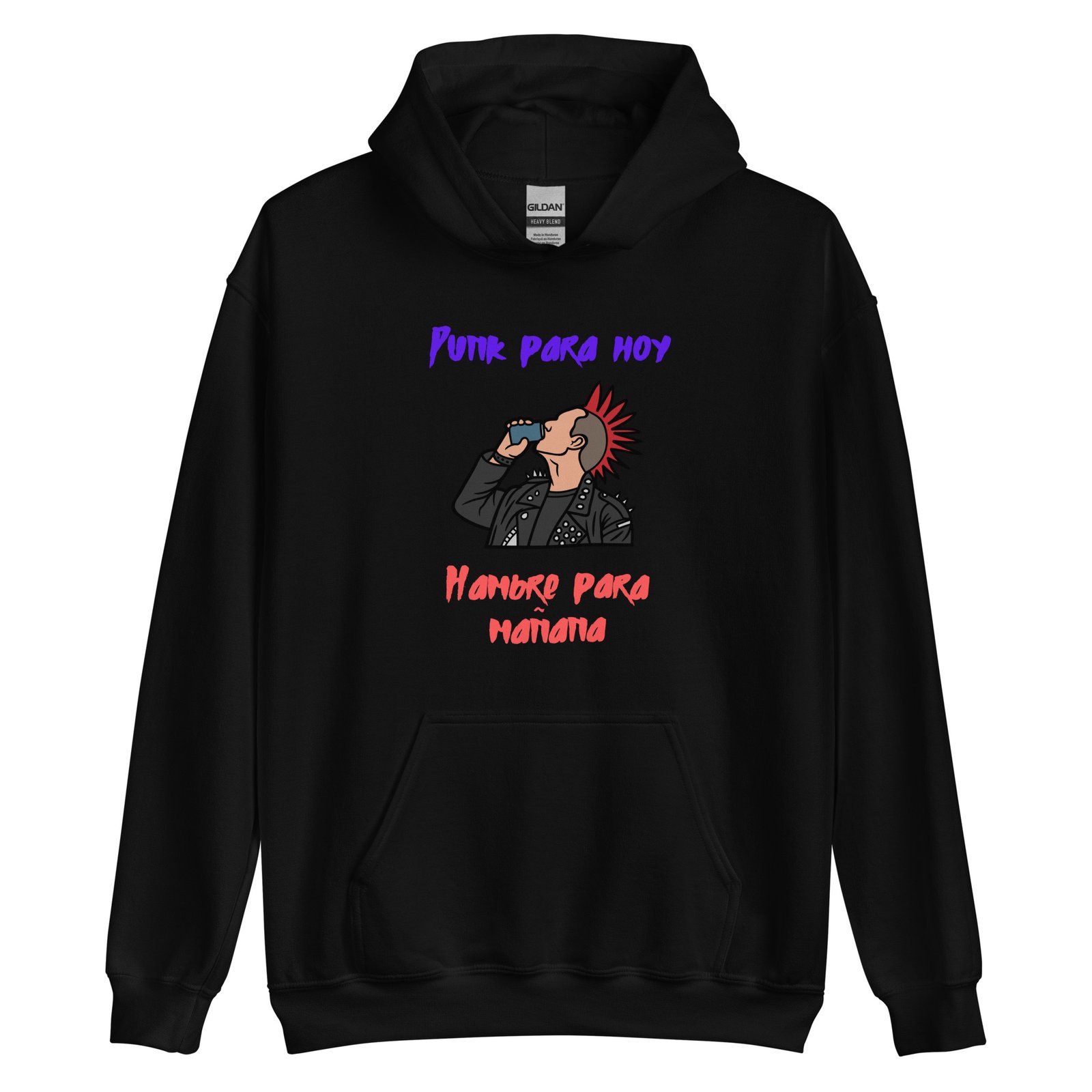 Sudadera con capucha PUNK PARA HOY