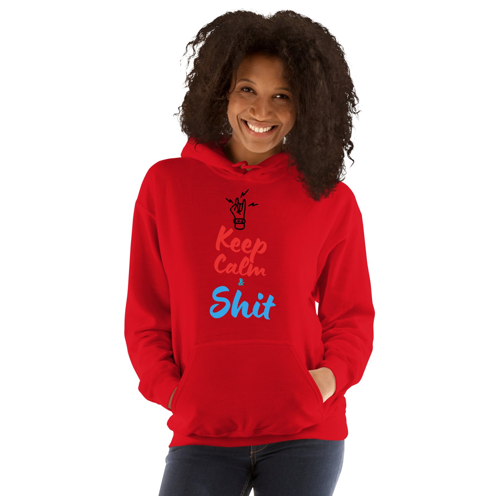 Sudadera con capucha Keep Calm And Shit